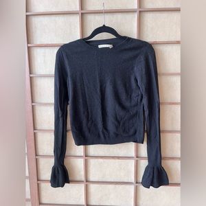 Alice and Olivia cropped black sweater